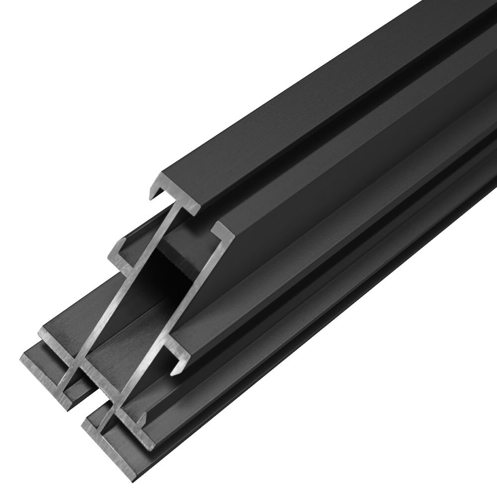 Aspen Fabric Black Frame with Wall Mount — Hardware Only